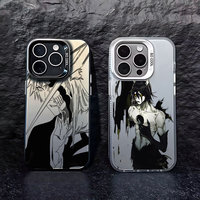 Black Anime Bleachs Kurosaki Ichigo Phone Case For iPhone 16 15 14 13 12 11 Pro Max X XR XSMAX 8 7 Plus Candy Matte Back Cover