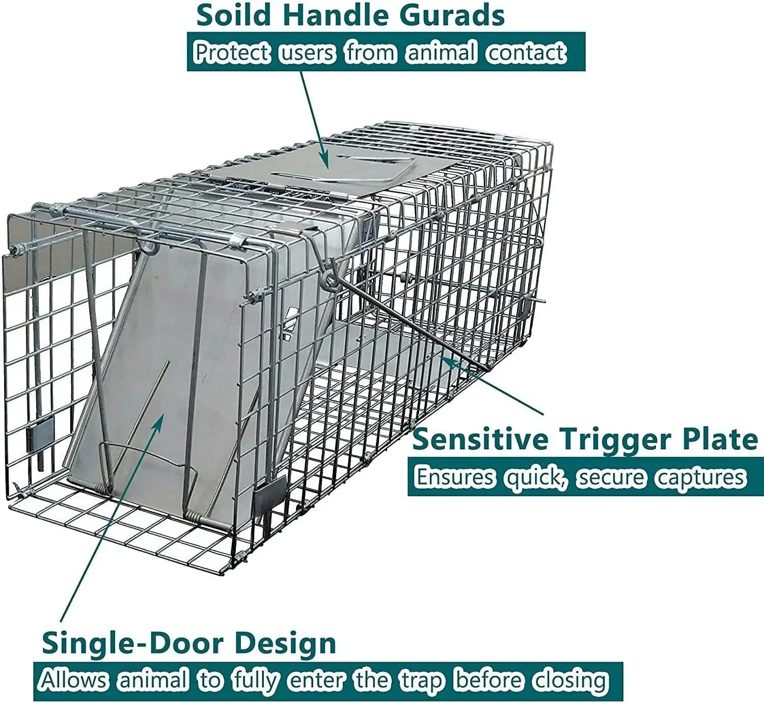 موجز الإنسان الحيوان فخ قفص قابلة لإعادة الاستخدام ل الماوس الفئران السنجاب أرنب في الهواء الطلق حديقة الإنقاذ طوي لايف الصيد الإصدار