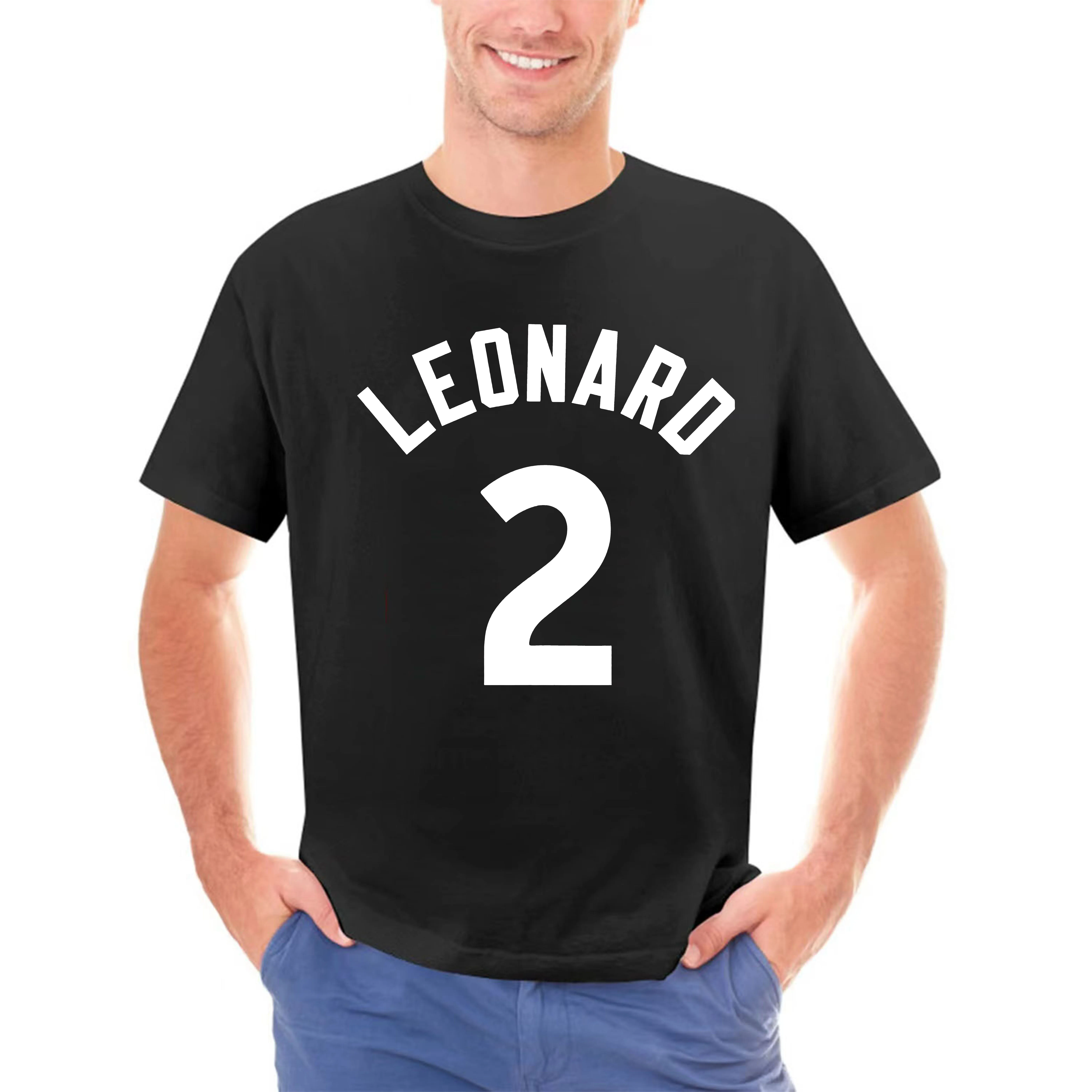 Kawhi Leonard T-Shirt Toronto  t shirt men streetwear Raptors  Regular Soft Jersey #2 (S-3XL)