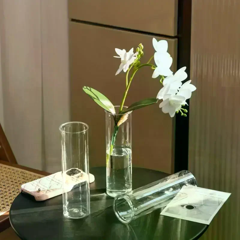18cm Shatterproof Transparent Plastic Vase Wedding: 1pcs Party Home Florals Minimalist Centerpieces