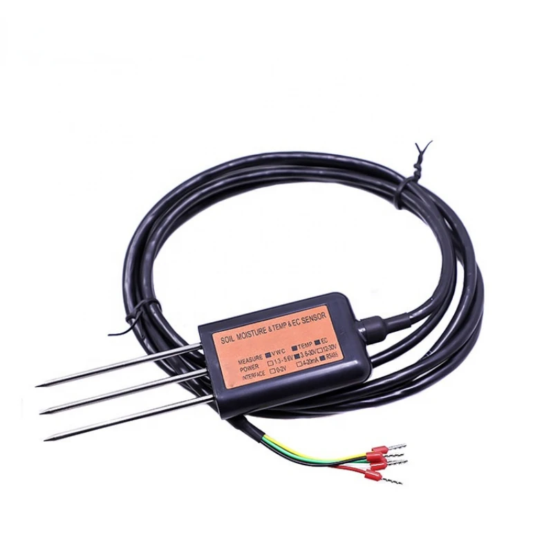 

Soil moisture temperature conductivity sensor for gardening and agriculture for farm irrigation system