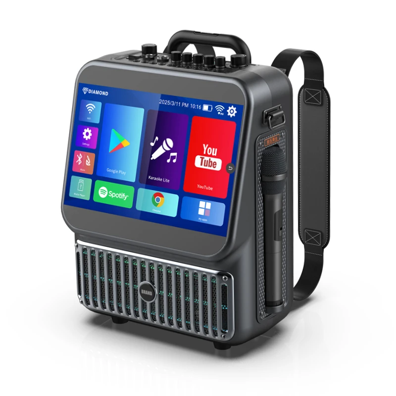 DM-D4 Karaoke Console All-in-One with 13.3-inch Interactive Display And Powerful Audio for Indoor And Outdoor Singing