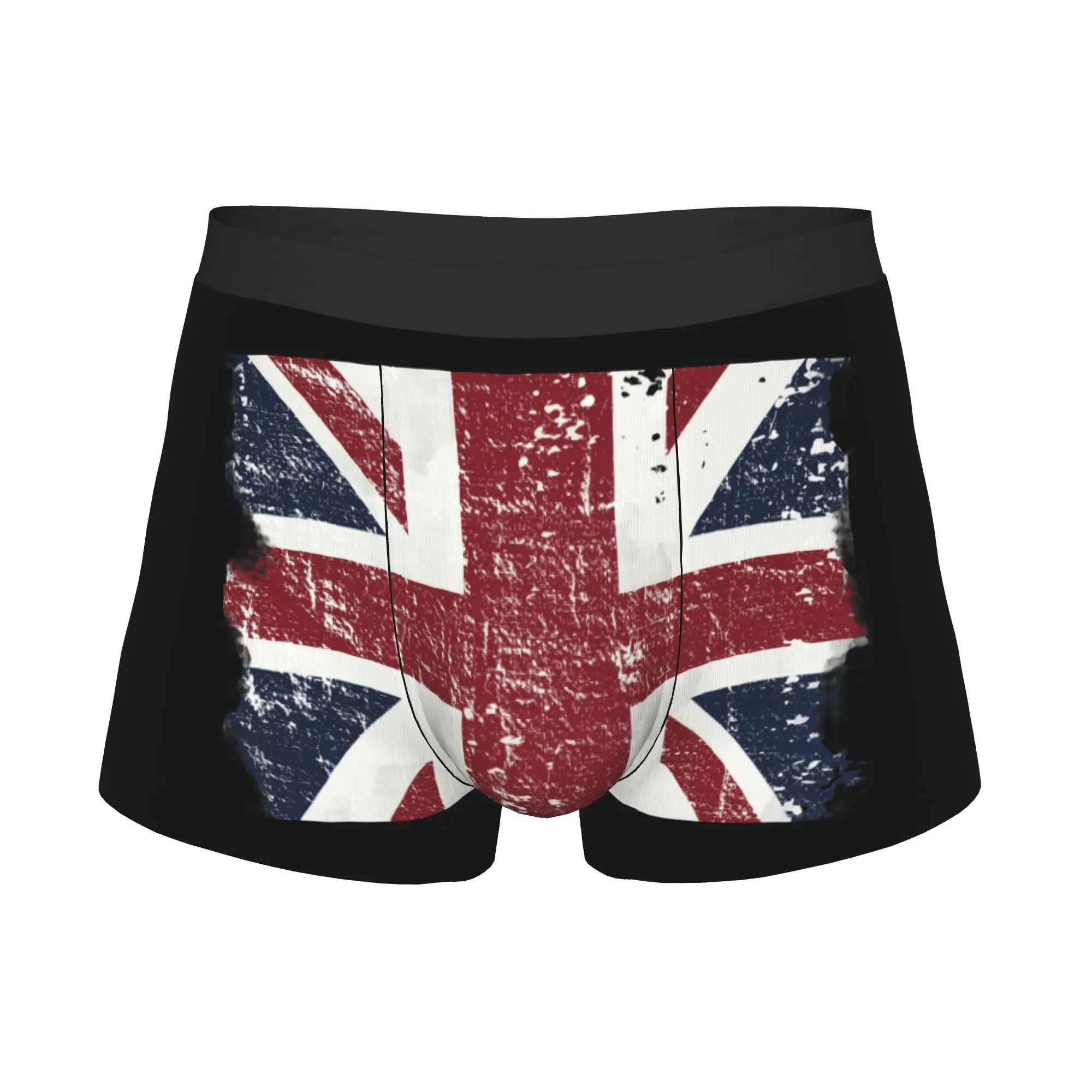 British Flag Boxers Shorts Men Union Jack UK United Kingdom Briefs Underwear Cool Underpants