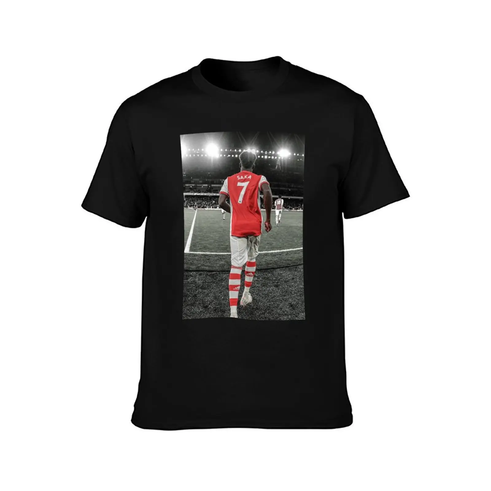 Bukayo Saka Arsenal T-Shirt blue archive graphic shirts mens white t shirts