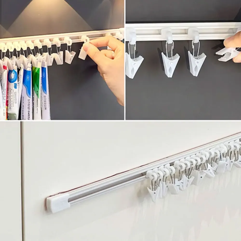 Hanging Slide Type Ointment Storage Rack,One Aircraft Has 20 Built-in Clamps,Suitable for Door Cabinet Installation,Saving Space