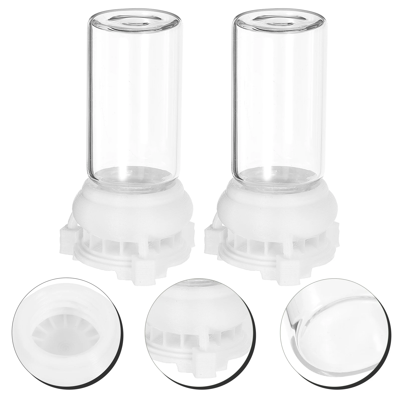 

2pcs Feeder Station Transparent Water Feeding Cup Durable Ant Nest Water Dispenser Garden Ant Keeper Tools Waterer Bowl For