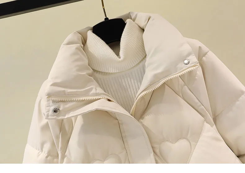 Novas mulheres jaqueta de algodão 2025 inverno temperamento elegante casaco feminino confortável solto senhoras algodão acolchoado outerwear