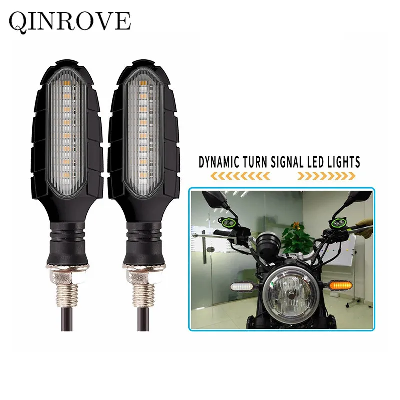 Acessórios para motocicleta 12v led luz de seta 10mm abs lâmpada indicadora de fluxo universal para cfmoto 250sr 250nk 450nk benelli