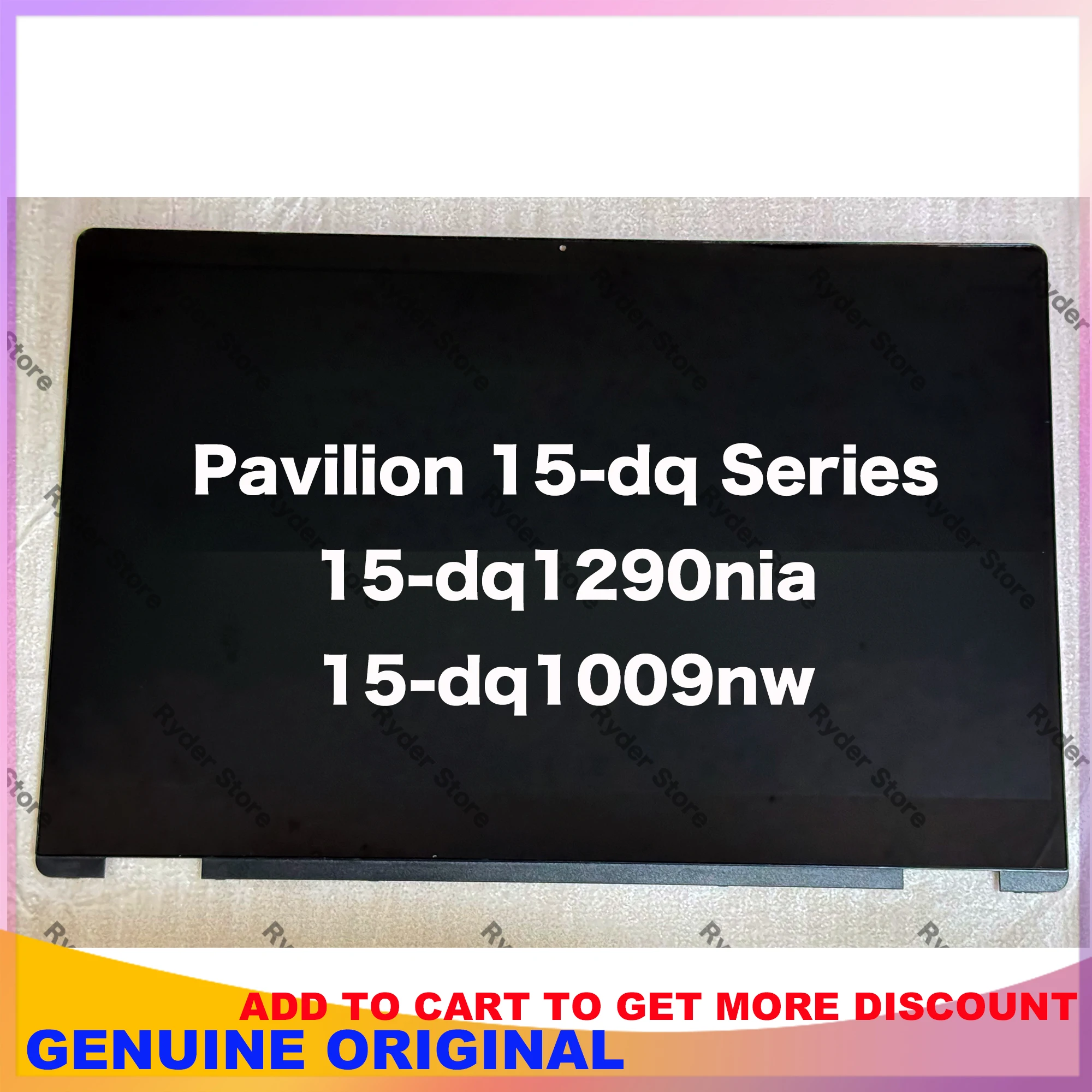 15.6'' FHD HD For HP Pavilion 15-dq Series 15-dq1290nia 15-dq1009nw X360 Laptop LCD Touch Screen Digitizer Replacement Assenbly