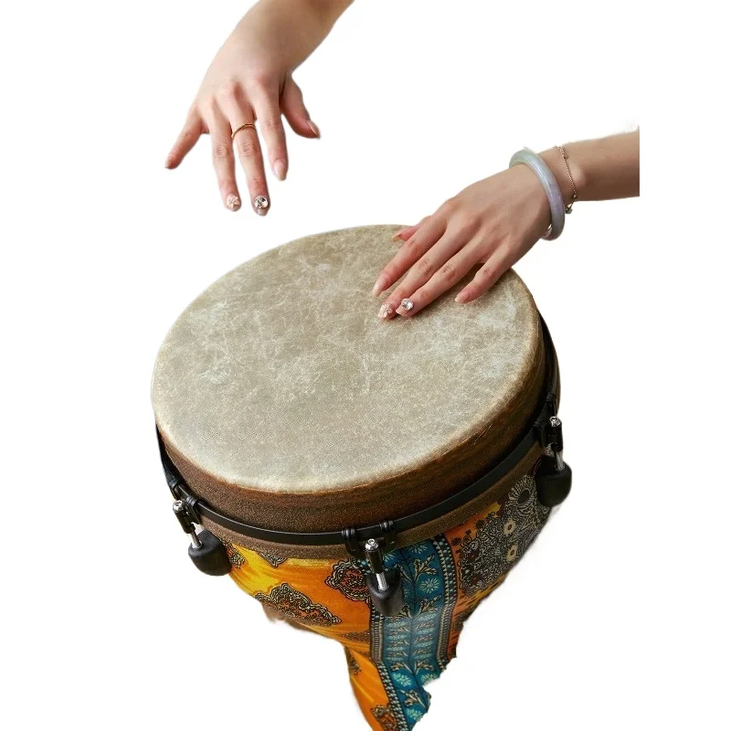 African drum professional performance grade, adult high-end percussion instrument master tambourine