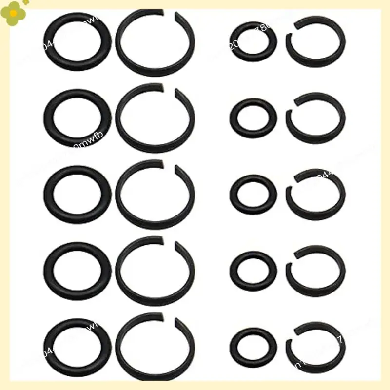 LDHL 10 Sets Of 1/2 Inch & 3/8 Inch Impact Wrench Retainer Rings With O-Ring,Compatible With Electric Wrench/Pneumatic Wrench