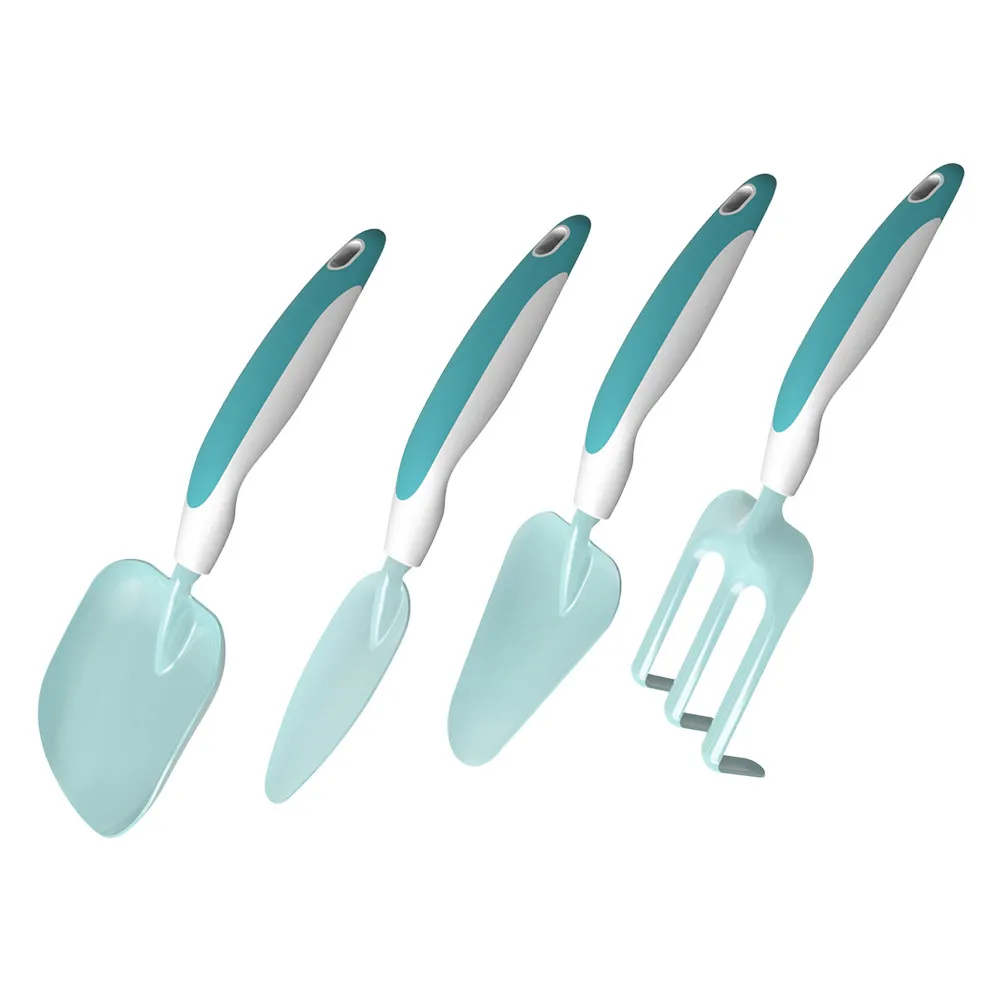 

4Pcs Gardening Tools Set Creative Waterproof Shovels Rakes Comfortable Grip Outdoor Planting Shovels Beach Digging