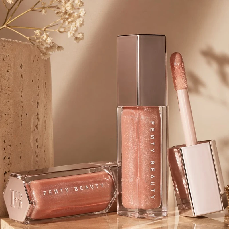Brillo Labial Multicolor Fenty Beauty, Producto Popular, Hidratante, Brillante, Voluminizador de Labios, Maquillaje para Principiantes, Lápiz Labial Líquido, Cosméticos