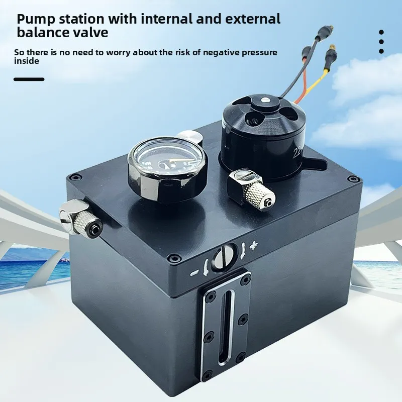 Réservoir de pompe hydraulique intégré en métal avec régulateur de pression pour camion Tamiya RC 1/14 SCANIA VOLVO mercedes-benz ACTROS MAN, pièce