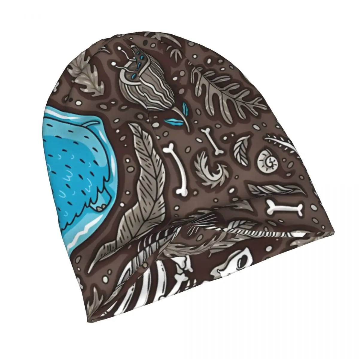 Bonnet Hats Dinosaur Fossils Men Women's Thin Hat Look It's An Elephant In The Ice Autumn Spring Warm Cap Street Beanies Caps