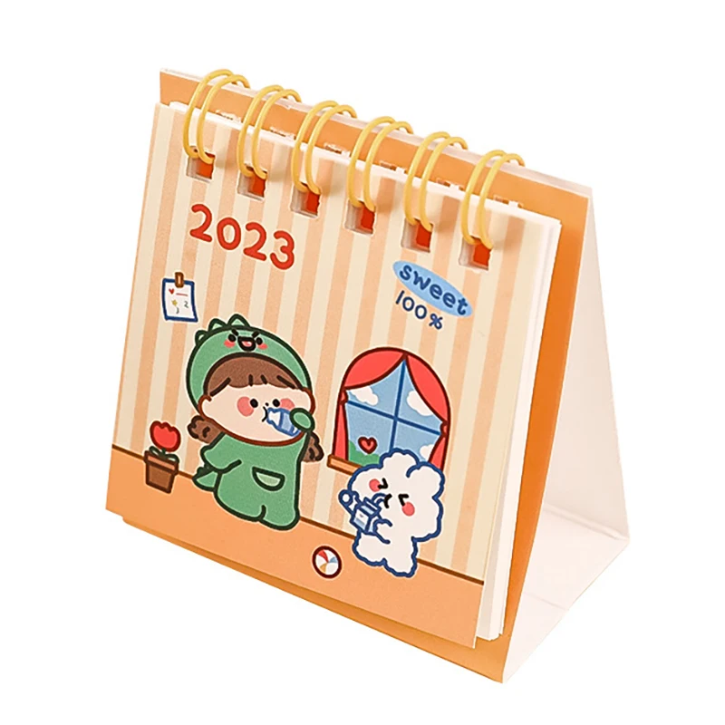 Simple Ins MIni Desk Calendar Animal Standing Calendar Daily Scheduler Table Planner Yearly Agenda Organize Настольный Календарь