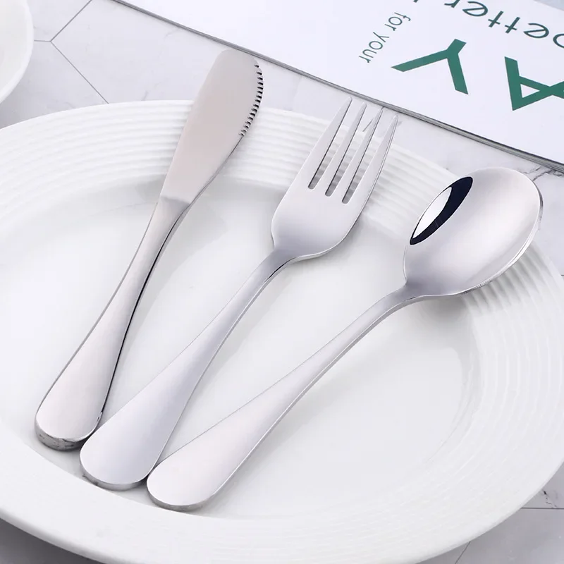 Creative Kids Stainless Steel Knife Fork and Spoon Set Home Steak Knife  Coffee Spoon, Stirring Spoon