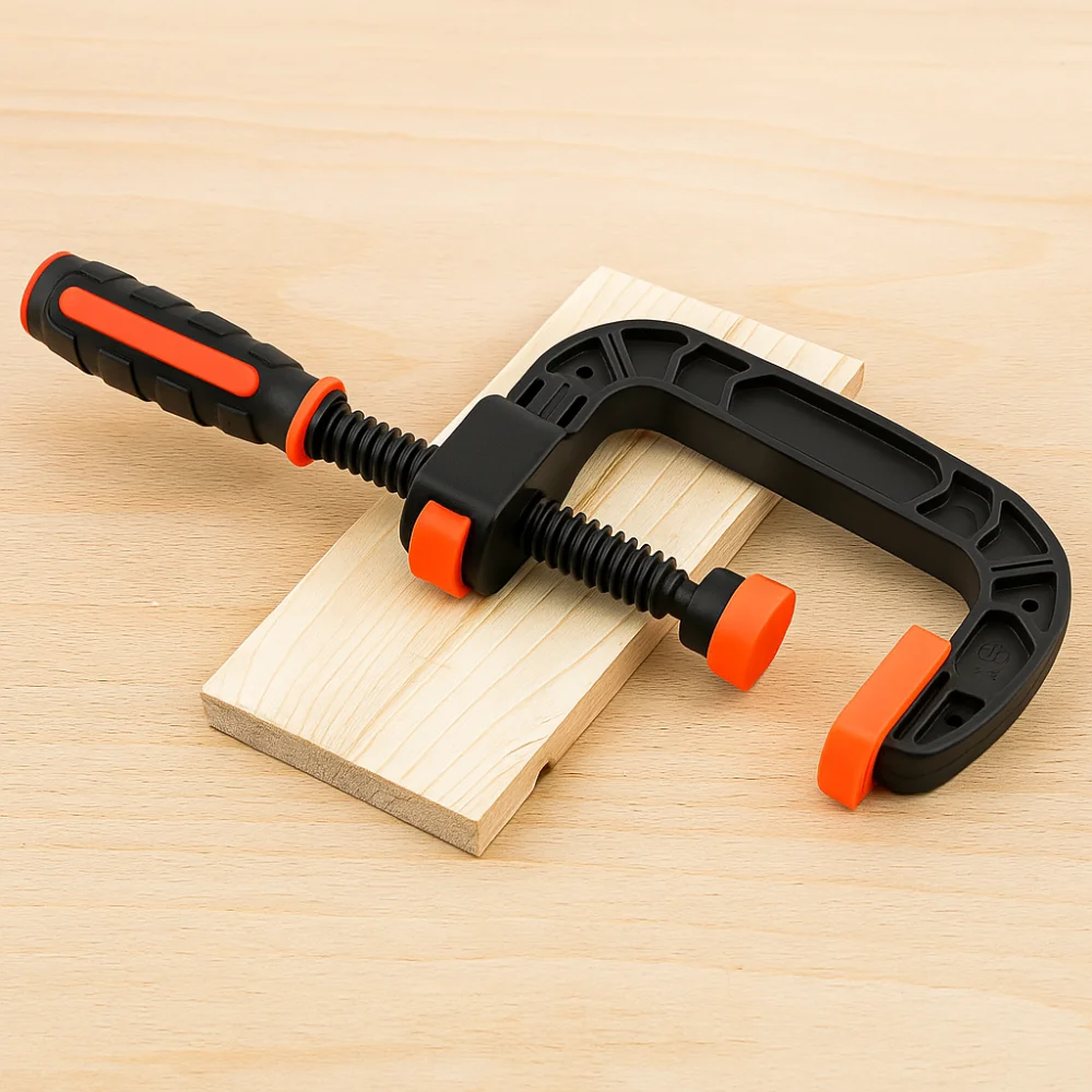 

Engineering Plastic Woodworking Clamp Lightweight Design Powerful Clamping Force G Type Clamp Multifunctional