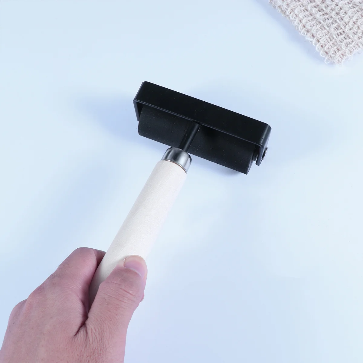 أسطوانة طلاء خشبية مقاس M باللون الأسود الاحترافي أداة طباعة لختم اللوحة #2