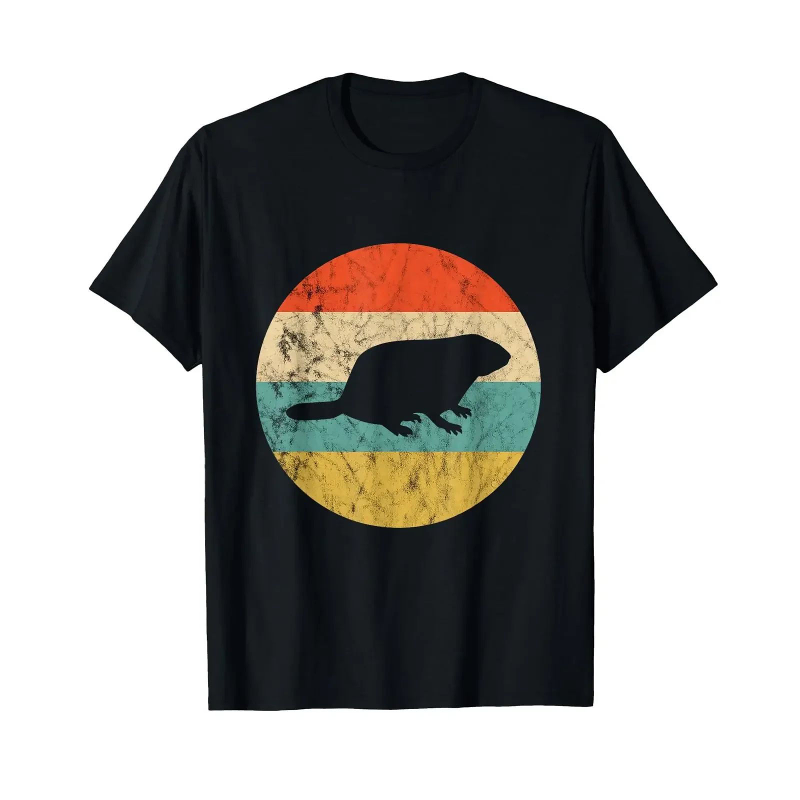 Rodent Retro Vintage Sunset Marmot Ground Squirrel T Shirt vintage Washed designer clothes homme Stretched Comfortable