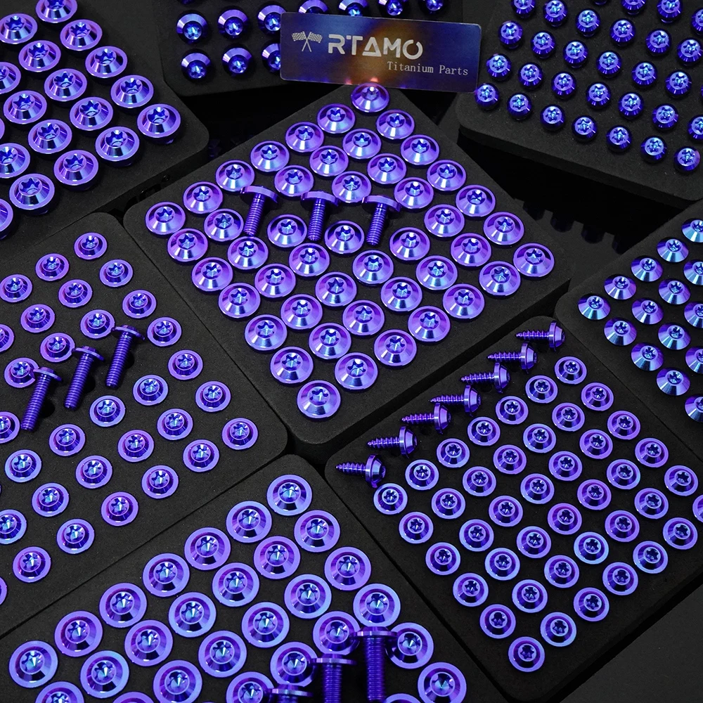 RTAMO 티타늄 볼트 M5 M6 M8 M10 도매용 나사 자전거 오토바이 개조용 패스너