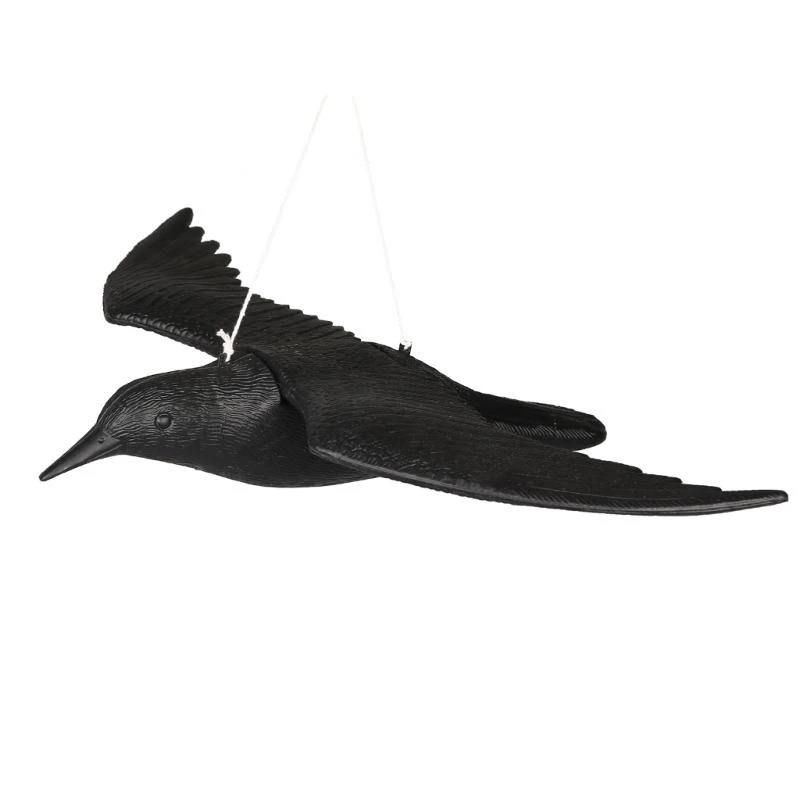 

Garden Crow Statue Outdoor Bird Garden Protective Yard Decors Crow Statue for Farmhouses Lawn Garden Decorations