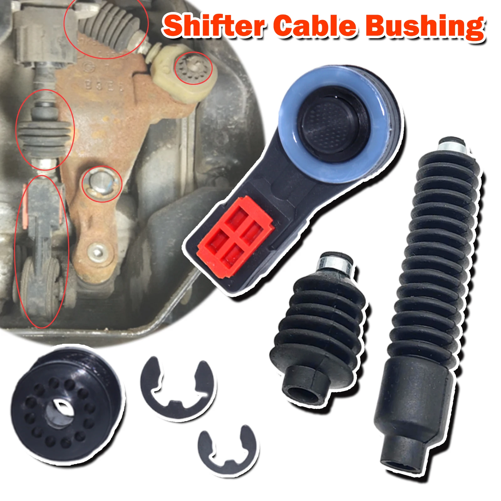 

Manual Gearbox Shift Cable Linkage Shifter Lever End Gaiter Rod Connect Sleeve For Ford Focus Fiesta C-Max Fusion 2002 2004 2006