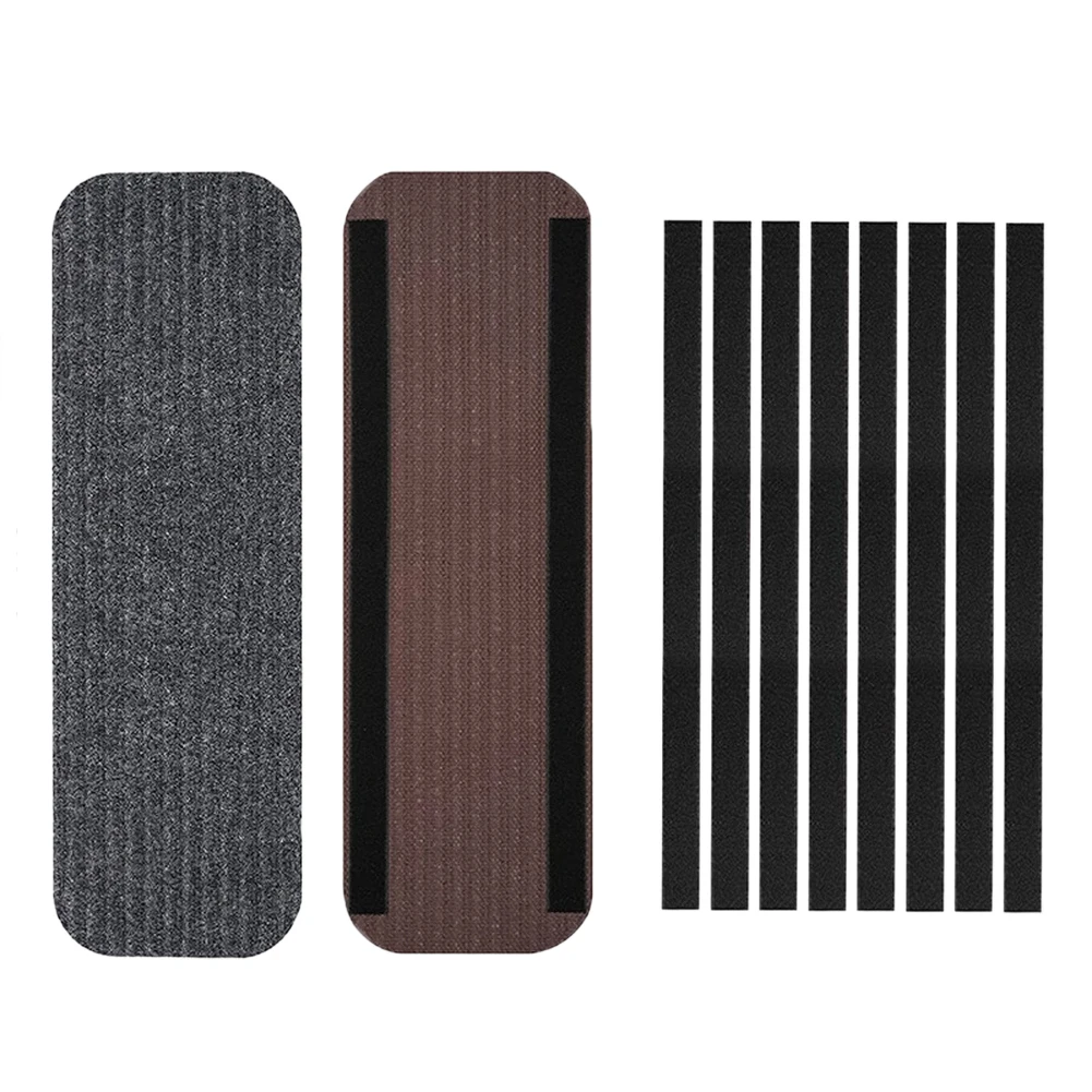 

RV Entryway Camping Trips RV Step Rugs Non-slip Stair Mat Black Spot Cleanable Ribbed Texture UV Protected Material