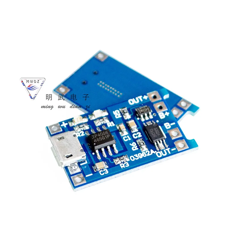 Hot Selling 18650 Lithium Battery 3.7v 3.6V 4.2V Charging Board 1A Overshoot And Overdischarge Protection MICRO Interface