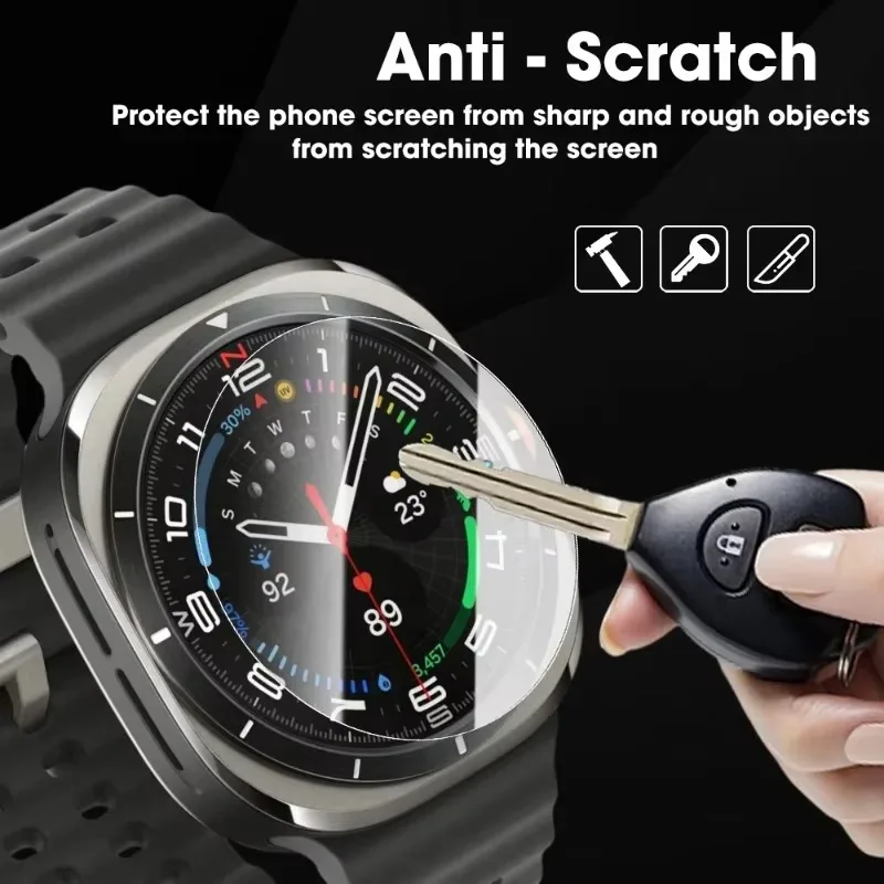 Tempered Glass for Samsung Galaxy Watch 7 FE Ultra 40mm 44mm 47mm Screen Protector HD Clear Anti-Scratch Protective Film Glass