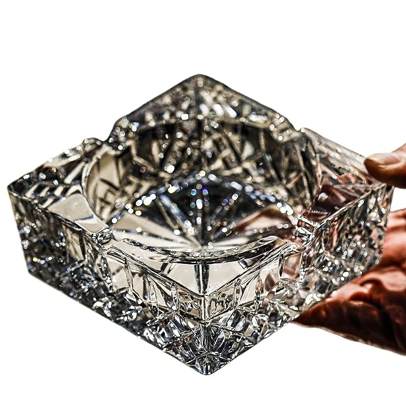 

Crystal glass ashtray