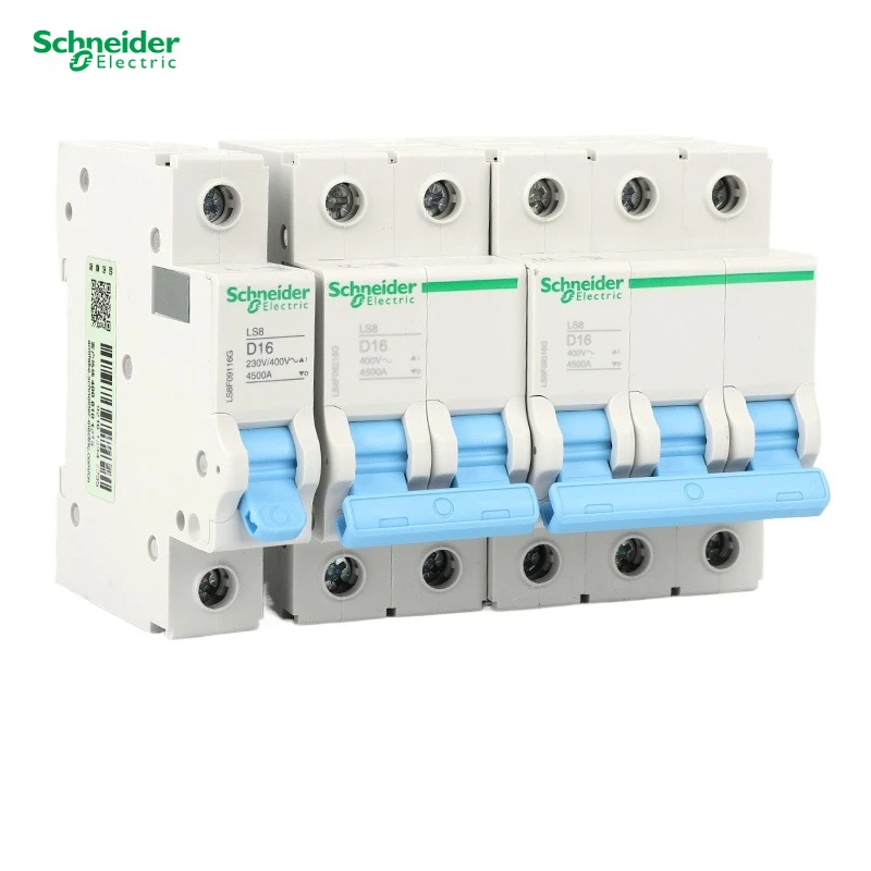 Schneider Electric LS8 1P2P 1-6-10 - 16-20-32 - 40 - 63A Тип D, миниатюрный автоматический выключатель