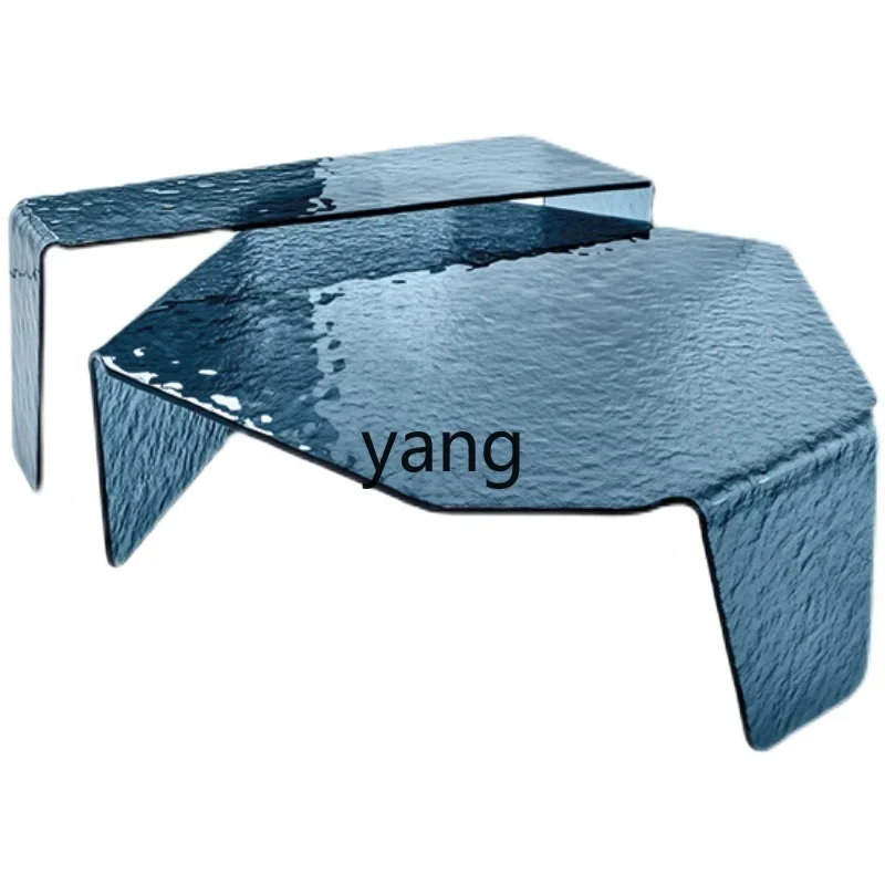 

LH Fashion Irregular Transparent Acrylic Tea Table Model Room Art Tea Table