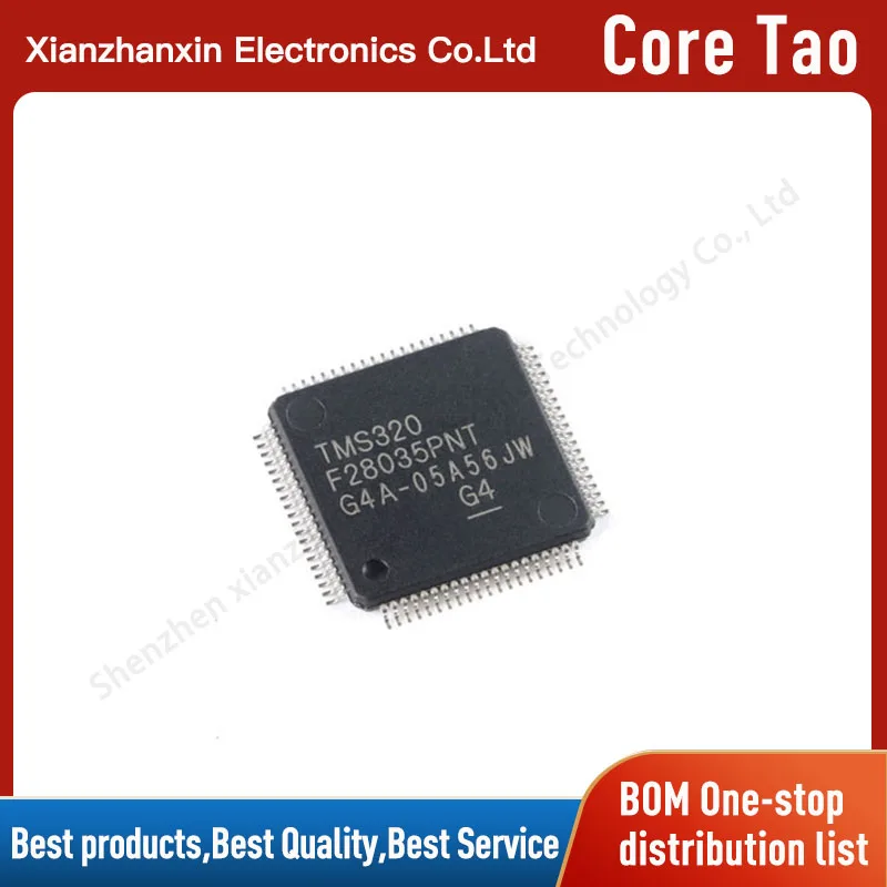 1pcs/lot  TMS320F28035PNT TMS320F28035 LQFP-80 32-bit MCU microcontroller chip micro controller