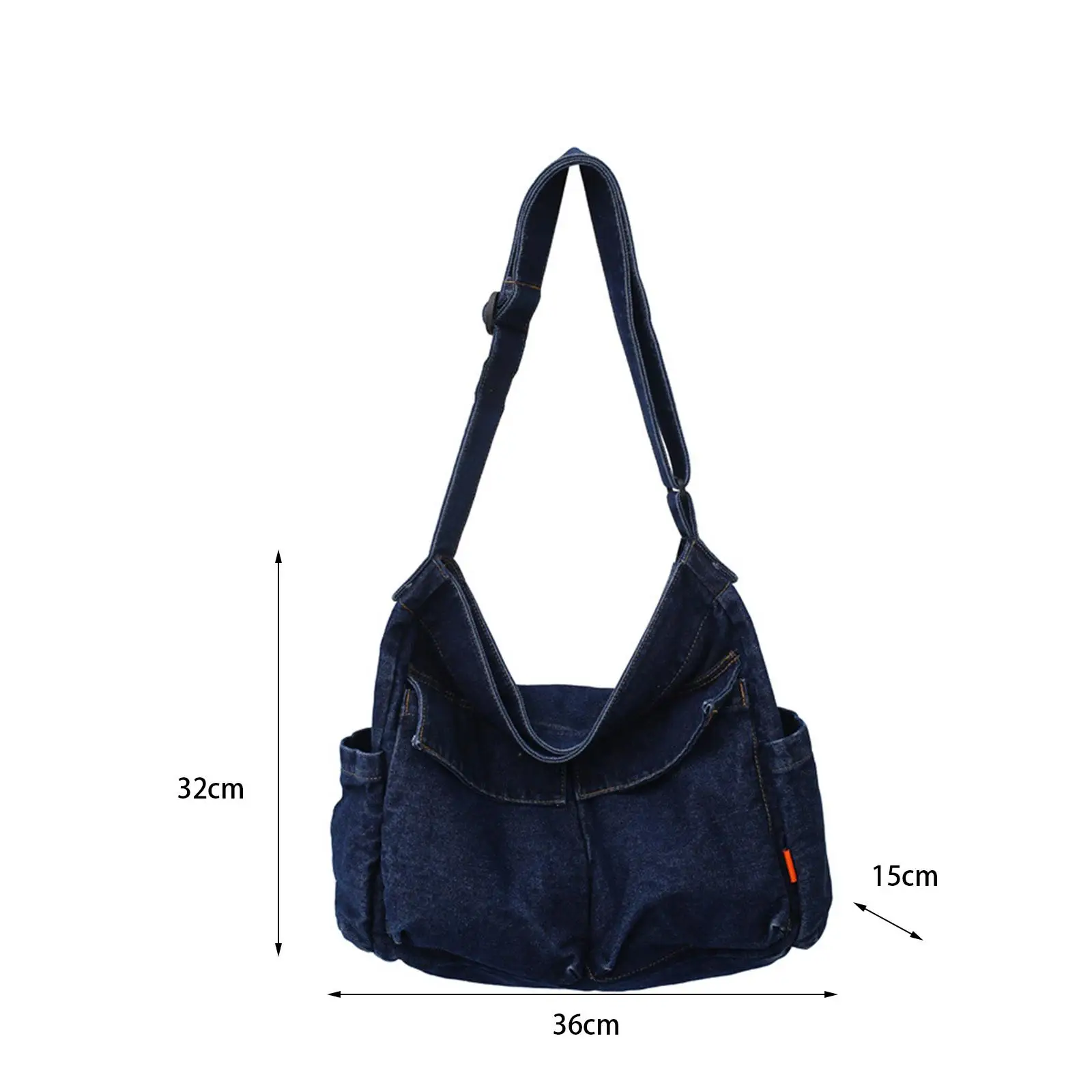 Hobo Bag com alças ajustáveis, vários bolsos, bolsa Tote, viagem à praia, escola