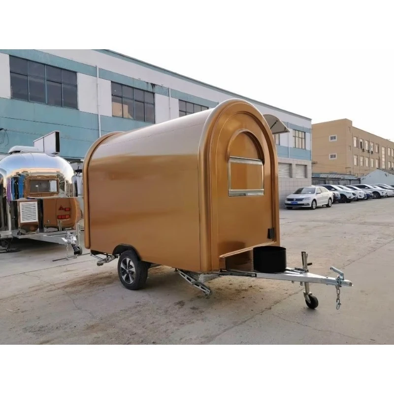 Mobile Food Trucks Coffee Food Trailer Hot Dog Carts Street Snack Vending Equipment for Sale view 3