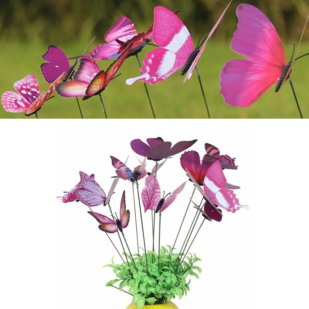 

Butterfly Garden Stakes Metal Ornament Decorative Figure for Outdoor Flower Bed Patio Lawn Garden Decoration