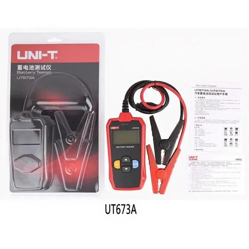 UNI-T UT673A UT675A Car Battery Tester Chargers Analyzer 12V 24V Voltage Battery Test Car Battery Tester Charging Scanner Tool