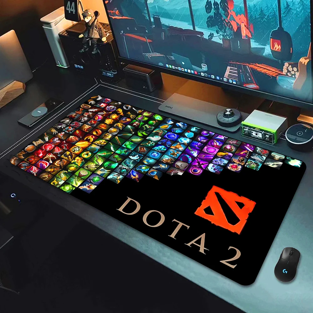 لوحة ماوس الكمبيوتر DOTA 2 لوحة ماوس الألعاب كبيرة الجدول السجاد قفل حافة الكمبيوتر المحمول اكسسوارات لوحة المفاتيح حصيرة مكتبية 900x400