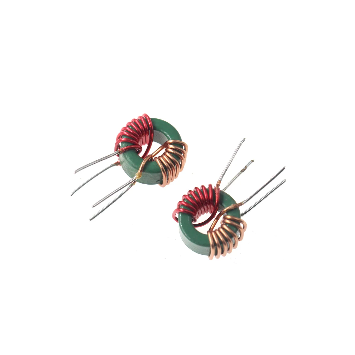 Inductor de filtro Inductor de modo común, 5 piezas, 10x6 x 5-300uh/400uh/600uh/1mh/2mh, 0,5 cables, 2A, anillo magnético de bobinado dividido