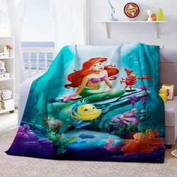 Mermaid Princess Ariel Home Textile Coral Fleece Throw Blankets Good Quality Flatsheet Bedding for Baby Kids Girls Gifts