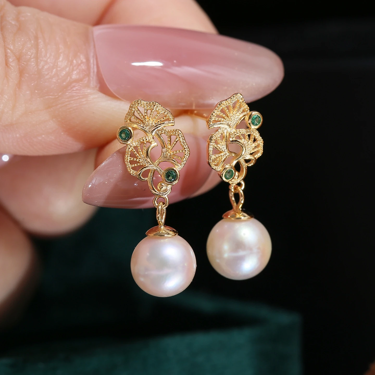 S925 Sterling Silver Earrings Base Findings Mountings Jewelry Mounts Fittings Accessories for 7-12mm Pearls 3 pairs/lot