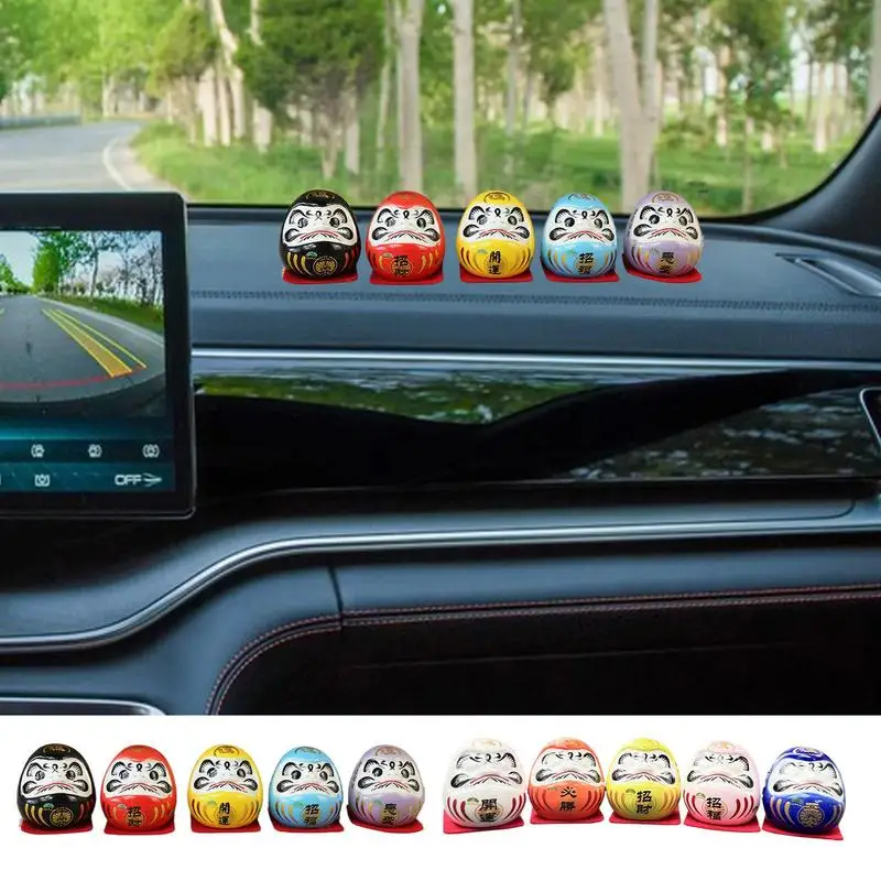 اليابانية السيراميك داروما دمية صغيرة داروما زن تمثال عدة داروما تمثال حسن الحظ زخرفة المنزل فنغ شوي الجدول الديكور