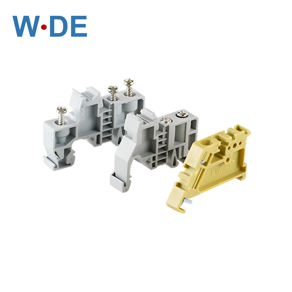 10PCS E/UK And E/UK-2 EW 35 Manufacturer End Stop For UK And SAK Terminal Blocks Din Rail End Bracket