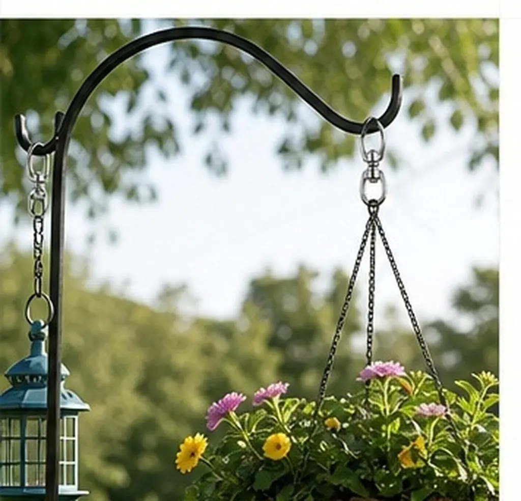 10Pcs 8 Shape Swivel Hook Metal Rotating Dual Eye Hook 2.2x1.1 Weatherproof Hangers for Hanging Plants Bird Feeder Lanterns Wind