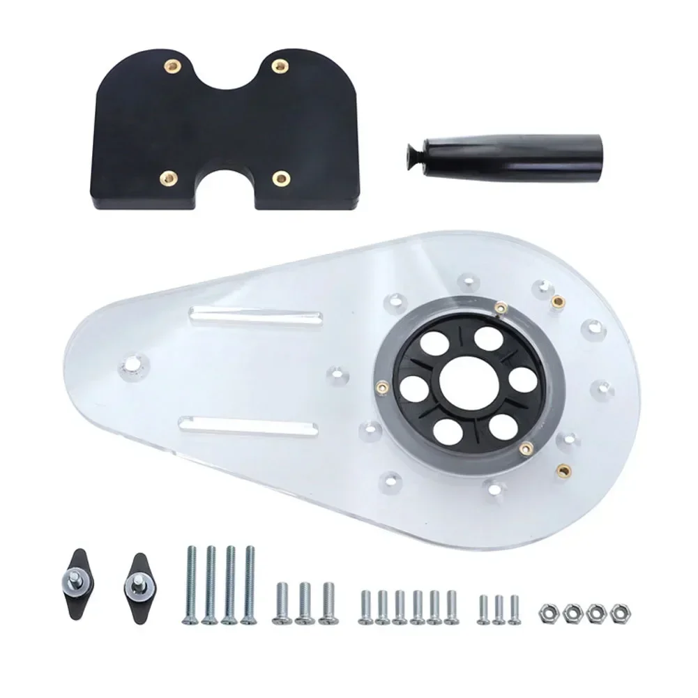 Electric Engraving Machine Trimming Machine Flip Board Bottom Plate Woodworking Milling Machine Base Offset Router Base Plate