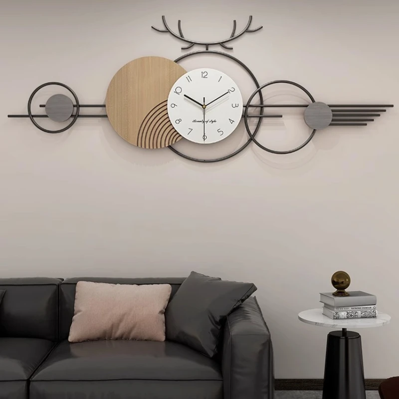 Luxury digital wall corner wall clock Mechanism for godinnik room electronic wall hanger Room ornaments Living room clock Modern