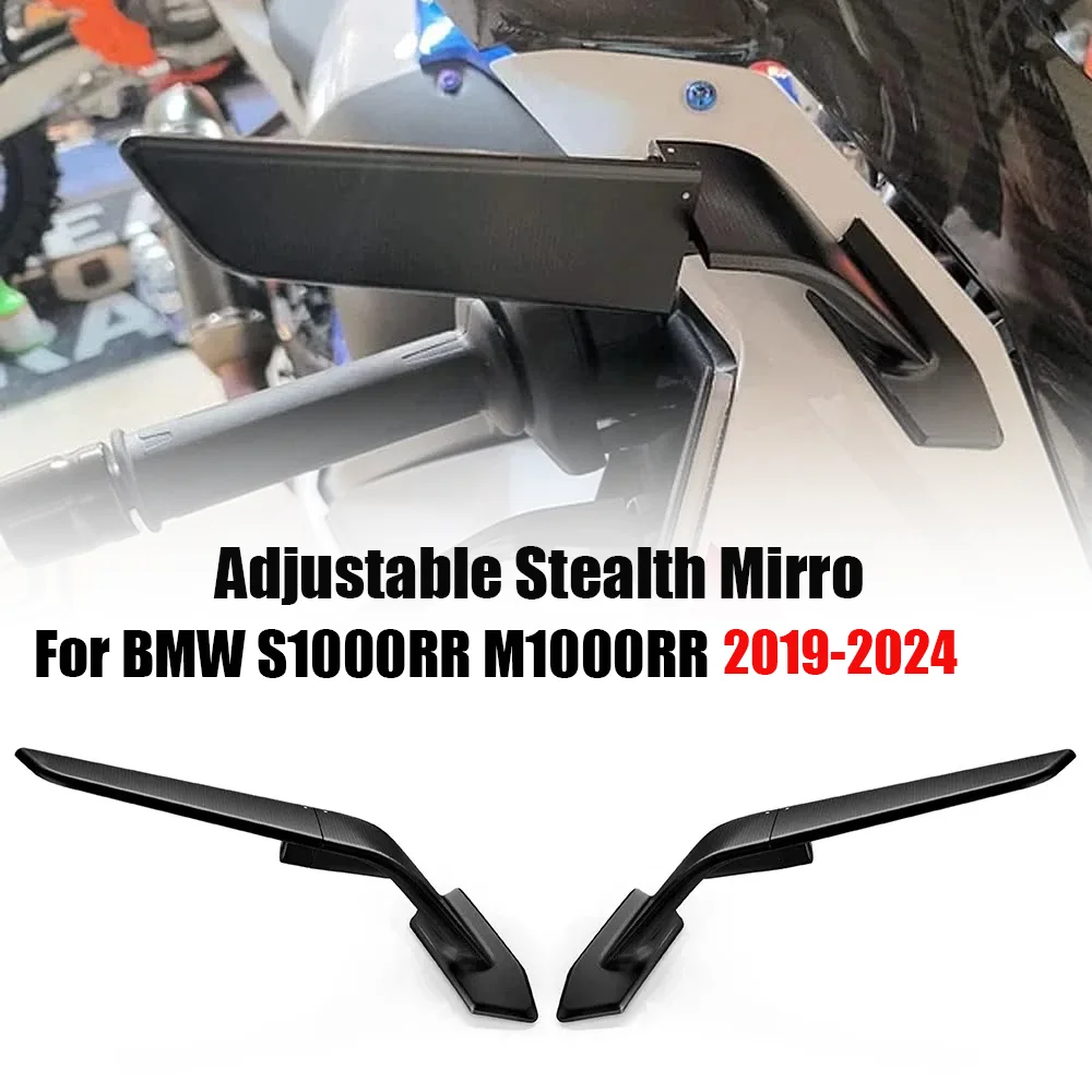 

Rearview Mirror For BMW S1000RR M1000RR 2019 2020 2021 2022 2023 2024Stealth Sport Winglet Mirror Kits Adjustable Stealth Mirror