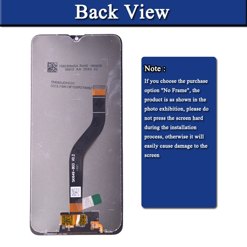 For Samsung A20S A207 LCD Display With Touch Screen Digitizer Assembly A207F SM-A207M LCD With Frame