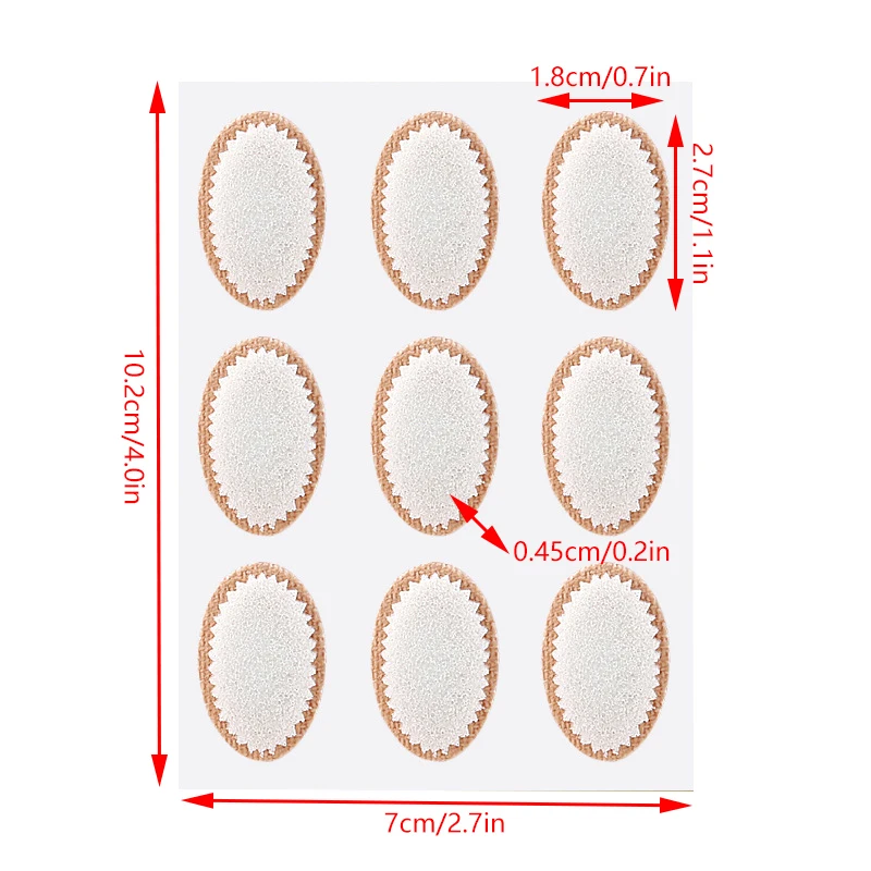 9pcs/Sheet Oval Foam Chicken Eye Patch Foot Calluses Anti Abrasion Blister Stickers High Heels Anti Wear Patch Foot Care